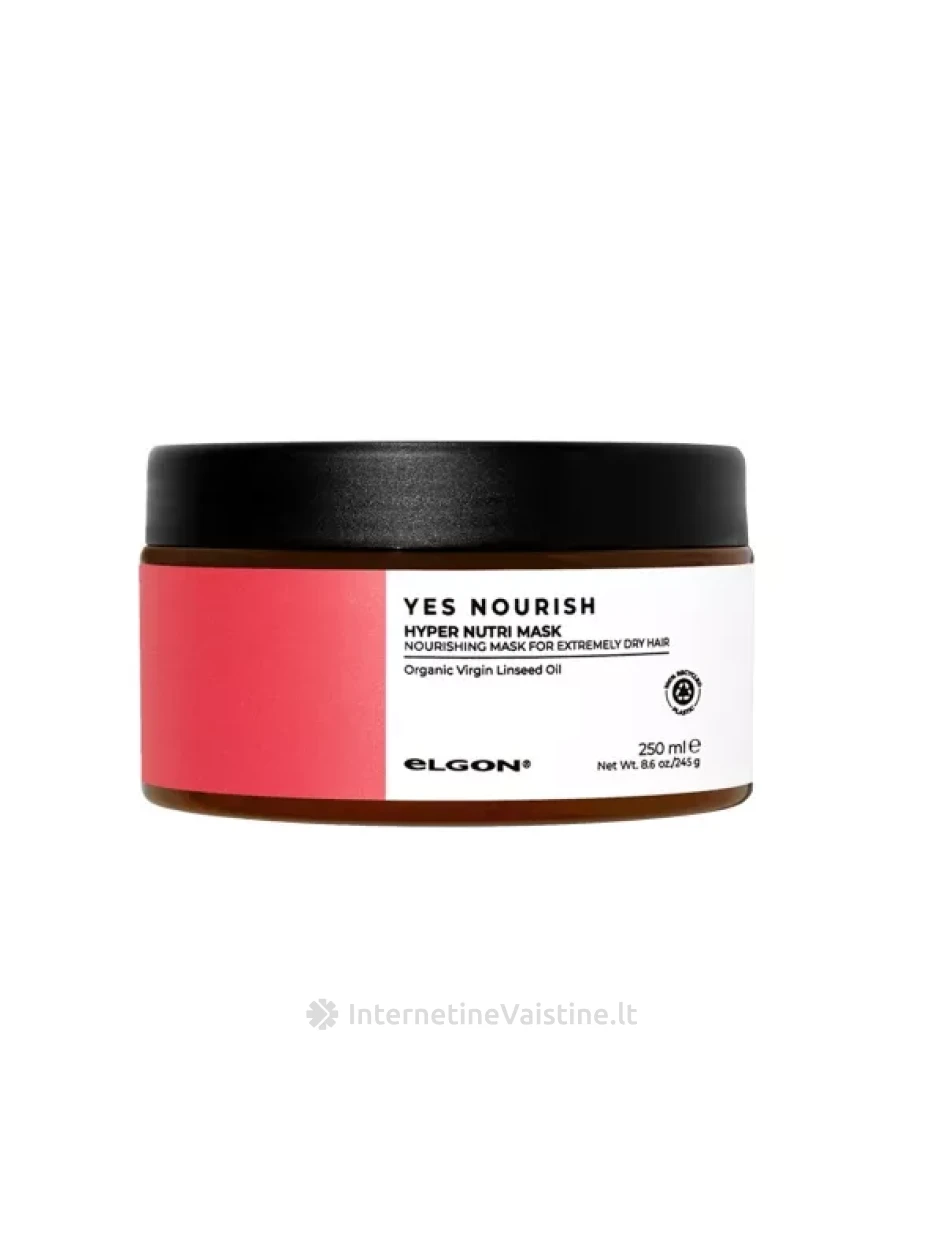 ELGON maitinamoji plaukų kaukė YES NOURISH HYPER NUTRI, 250 ml, Vnt | internetinevaistine.lt