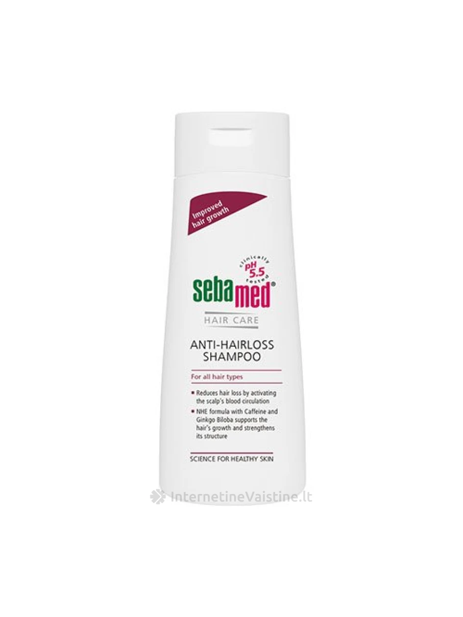 SEBAMED Šampūnas nuo plaukų slinkimo 200ml, Vnt | internetinevaistine.lt