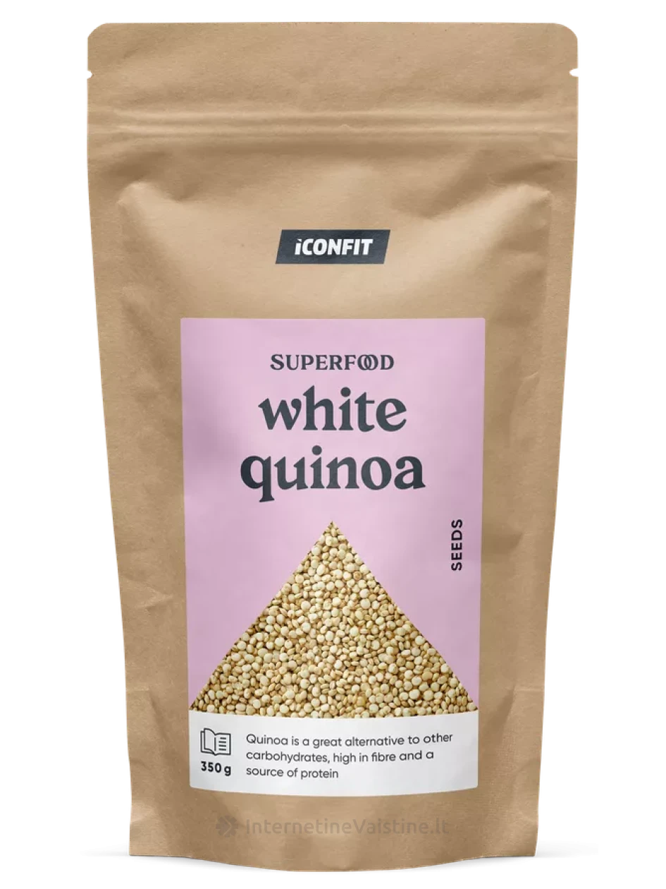 ICONFIT baltosios bolivinės balandos (kvinojos) sėklos, 350 g, 350 g | internetinevaistine.lt