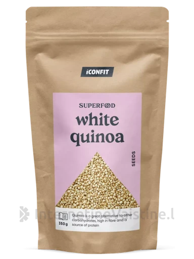 ICONFIT baltosios bolivinės balandos (kvinojos) sėklos, 350 g, 350 g | internetinevaistine.lt