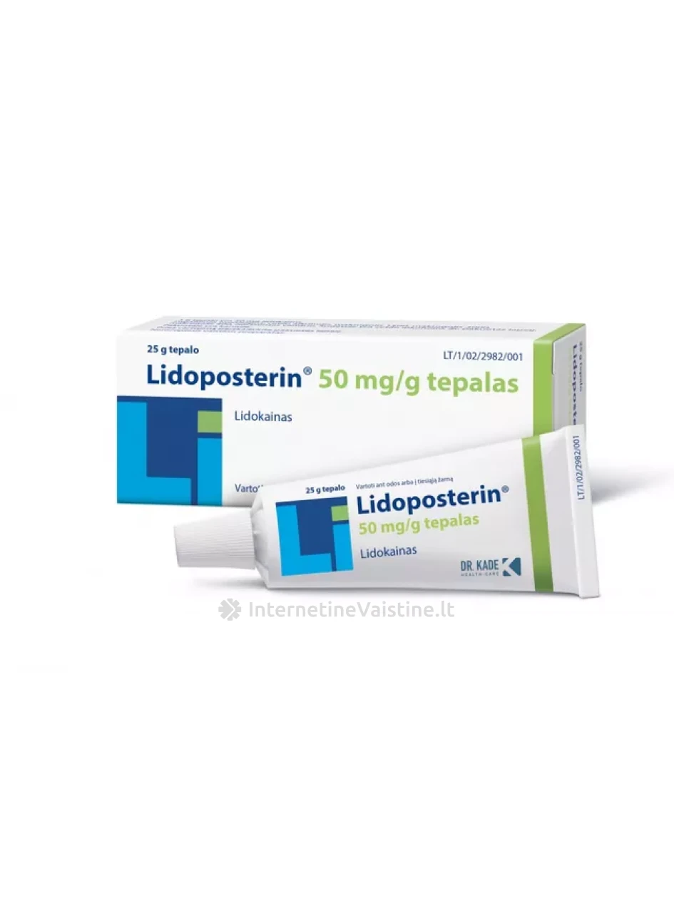 LIDOPOSTERIN UNG. 25G | internetinevaistine.lt