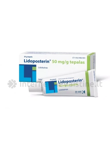 LIDOPOSTERIN UNG. 25G | internetinevaistine.lt