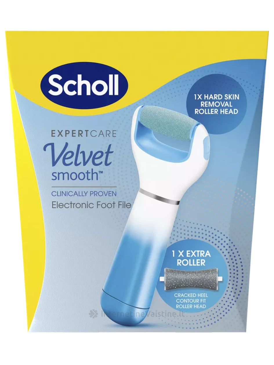 SCHOLL Velvet Smooth elektroninė pėdų dildė, 1 vnt., Vnt | internetinevaistine.lt
