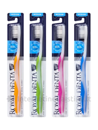 ROYAL DENTA dantų šepetukas SILVER MEDIUM, 1vnt | internetinevaistine.lt