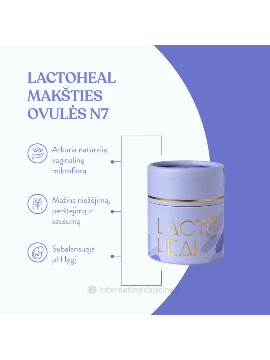 LACTOHEAL makšties ovulės, 7 vnt. | internetinevaistine.lt