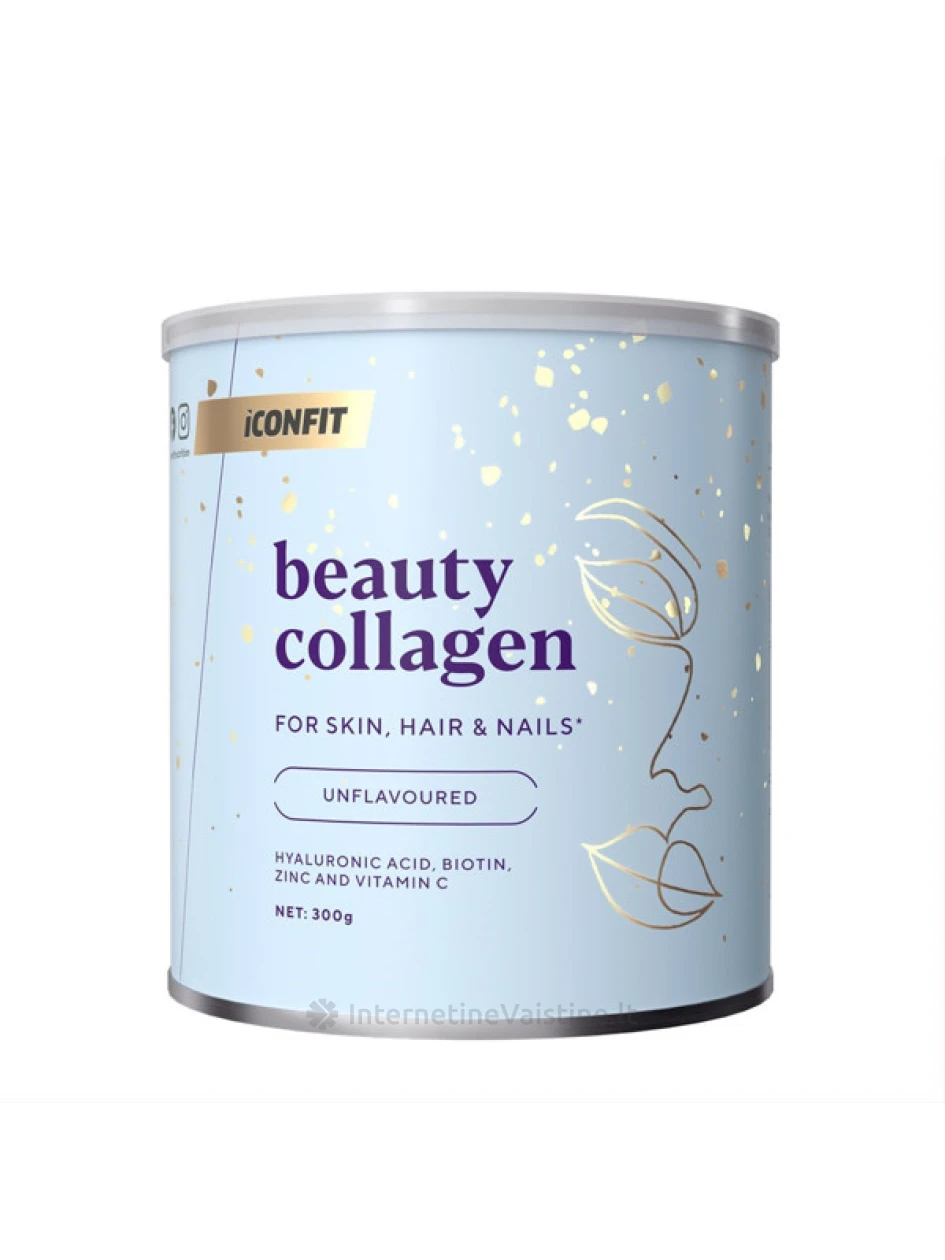 ICONFIT, grožio kolagenas, nearomatizuotas, milteliai, 300 g, Vnt | internetinevaistine.lt