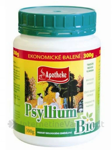 APOTHEKE BIO Psyllium balkšvųjų gysločių sėklų luobelės 300 g but., N1 | internetinevaistine.lt