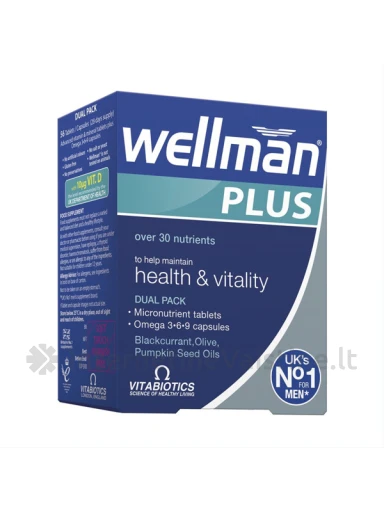 WELLMAN PLUS OMEGA-3 6 9 KAPS./TAB. N56, N56 | internetinevaistine.lt