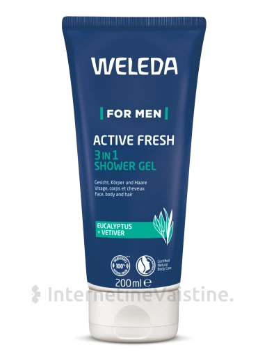 WELEDA MEN dušo želė, 200 ml | internetinevaistine.lt