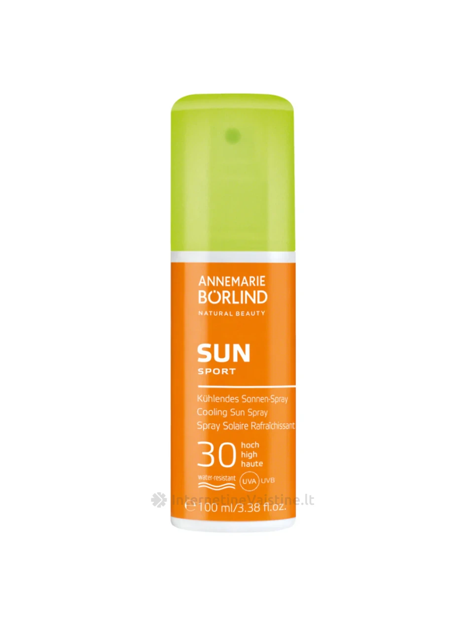 ANNEMARIE BORLIND Cooling Sun Spray Spf 30 Vėsinamasis apsauginis purškiklis nuo saulės SPF 30 100 ml, Vnt | internetinevaistine.lt