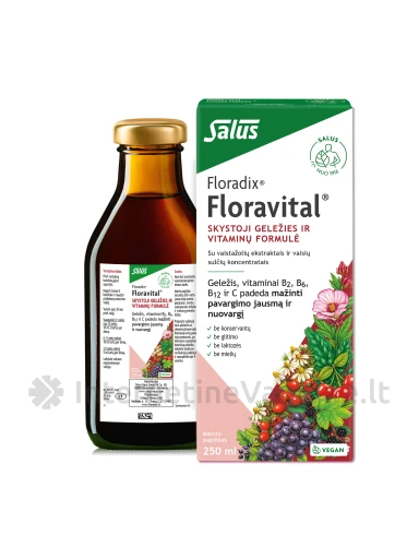 Floradix FLORAVITAL, 250ml | internetinevaistine.lt