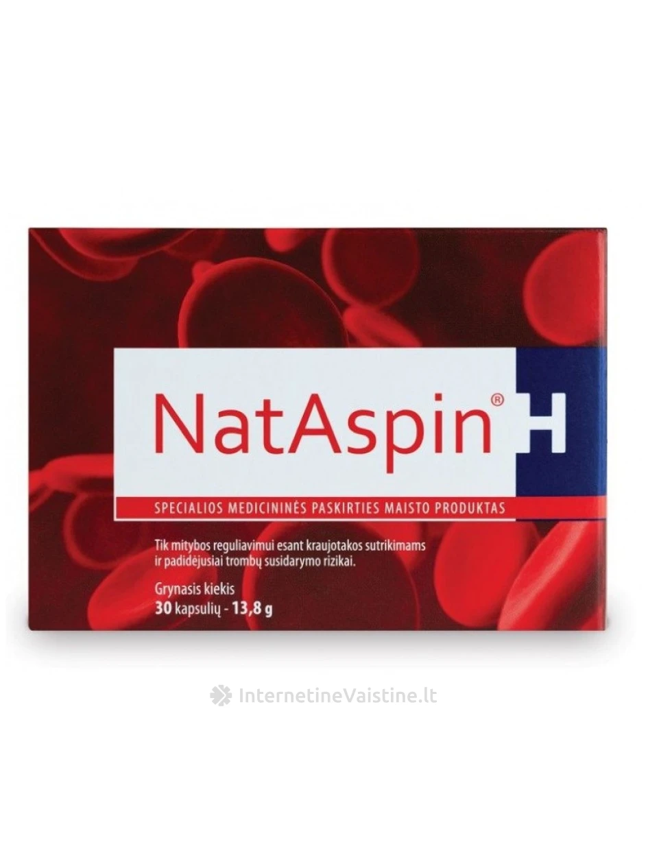 NATASPIN H kaps. N30 | internetinevaistine.lt