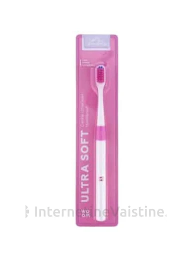 WOOM labai minkštas dantų šepetėlis ULTRA SOFT, rožinis N1), Vnt | internetinevaistine.lt