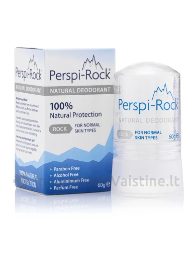 PERSPI-ROCK DEZODORANTAS NUO PRAKAITAVIMO (NATŪRALUS DRUSKOS KRISTALAS), N1 | internetinevaistine.lt