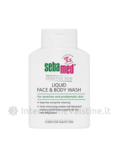 SEBAMED prausiklis veidui ir kūnui, 200 ml, Vnt | internetinevaistine.lt