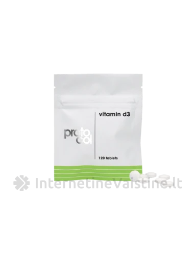 PROTO-COL Vitaminas D3 tab. N120, 120 vnt. | internetinevaistine.lt