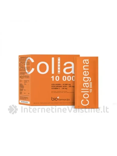 BIOFARMACIJA maisto papildas milteliais COLLAGENA BEAUTY 10000 mg, 20 pak. | internetinevaistine.lt