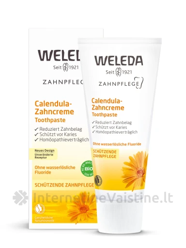 WELEDA dantų pasta su medetkų ekstraktu, 75 ml | internetinevaistine.lt