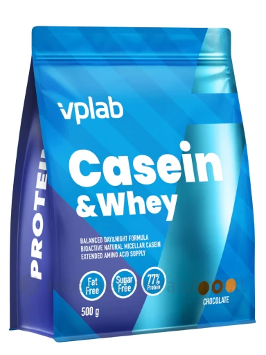 VPLab Casein and Whey Chocolate, 500 g, Vnt | internetinevaistine.lt