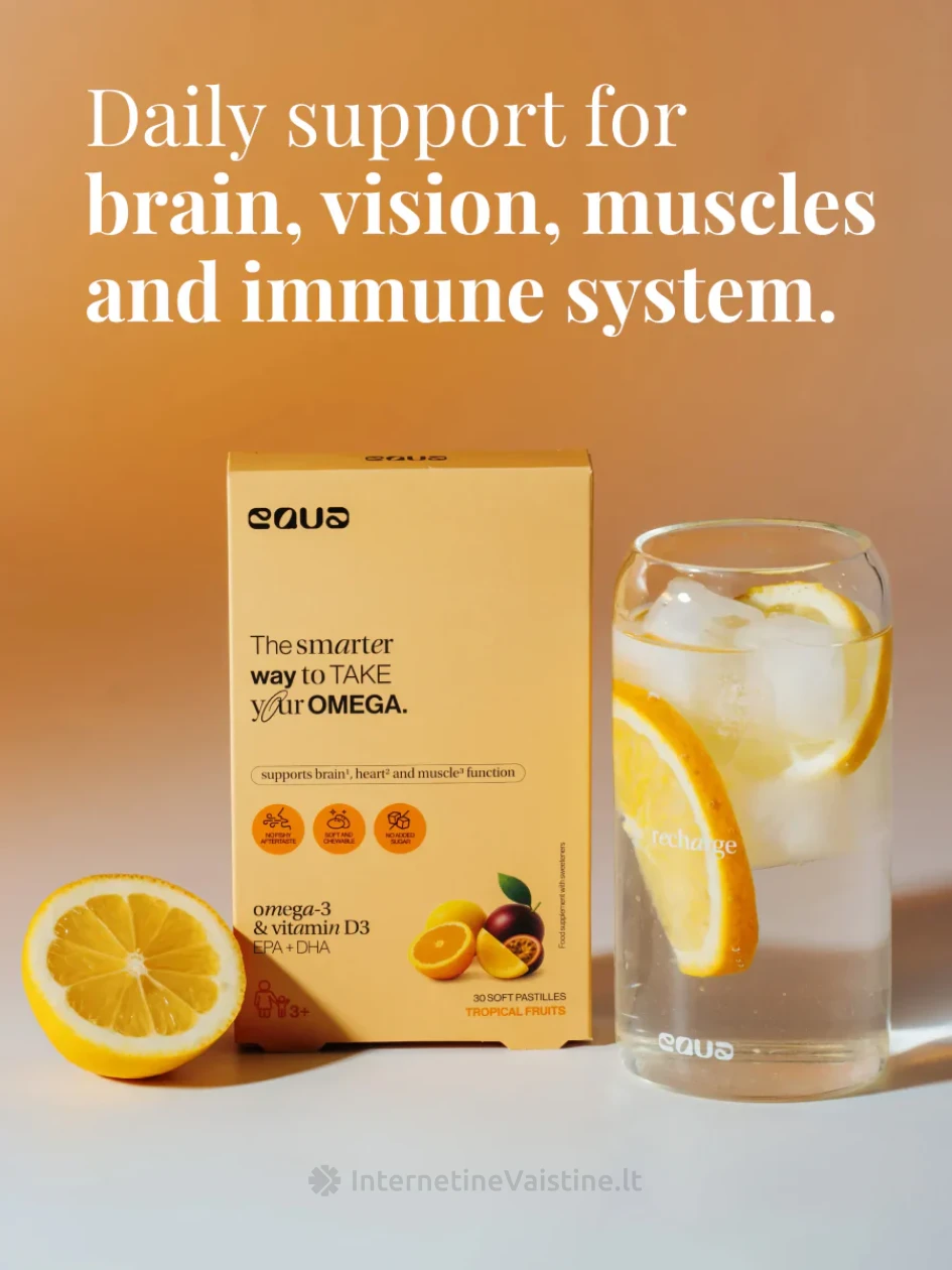 EQUA maisto papildas Omega-3, 30 pastilių | internetinevaistine.lt