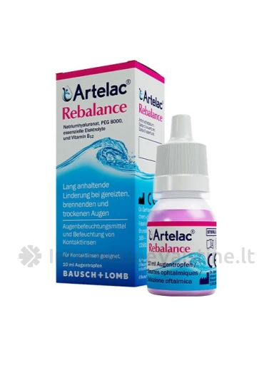 ARTELAC Rebalance akių lašai, 10 ml, Vnt | internetinevaistine.lt