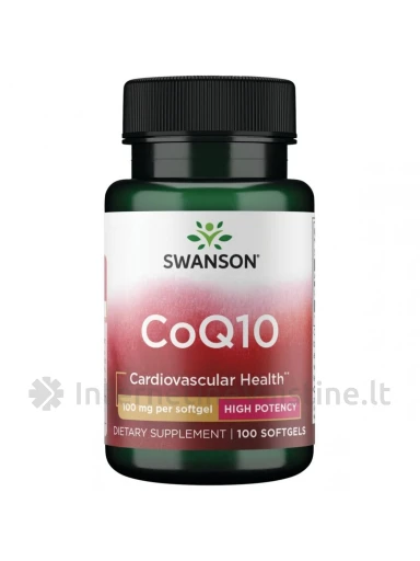 SWANSON KOFERMENTAS Q10 100mg kaps. N100 | internetinevaistine.lt