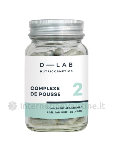 D-LAB Nutricosmetics – Maisto papildas plaukų augimo skatinimui ,,Complekse de Pousse“, N1 | internetinevaistine.lt