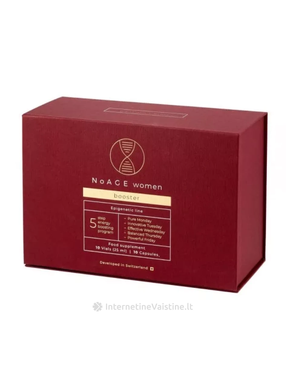 NOAGE maisto papildas WOMEN BOOSTER MINI, 10 kaps., 10 vnt. x 25 ml | internetinevaistine.lt