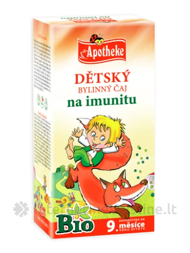 APOTHEKE BIO "Stipruolio" žolelių arbata vaikams nuo 9 mėn 1, 5g N20 | internetinevaistine.lt