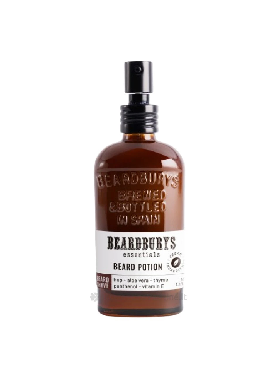 BEARDBURYS Essentials Beard Potion maitinamasis barzdos kremas-eliksyras, 50 ml, Vnt | internetinevaistine.lt