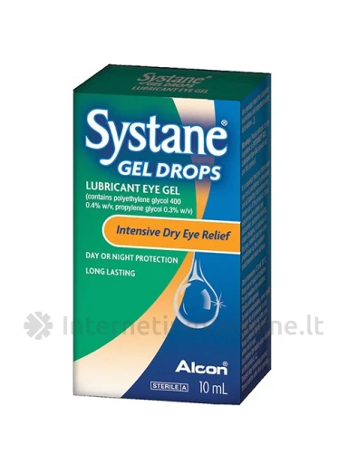 SYSTANE GEL, drėkinamojo gelio akių lašai, 10 ml, Vnt | internetinevaistine.lt