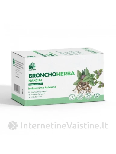 ARBATA BRONCHOS NAKČIAI 1.5G N20 | internetinevaistine.lt