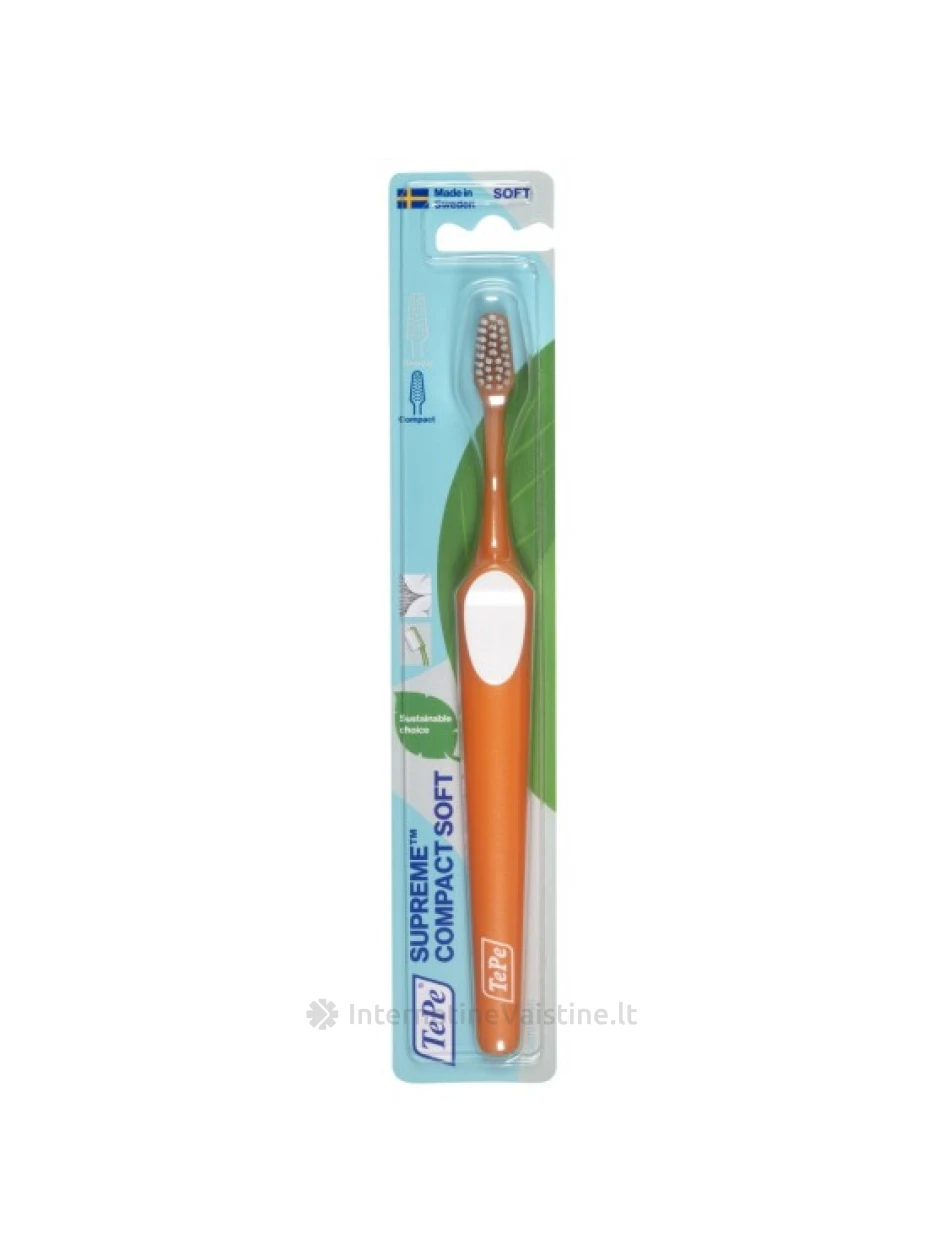 Dantų šep. TEPE SUPREME Compact minkštas N1 (blist., tvarus) | internetinevaistine.lt