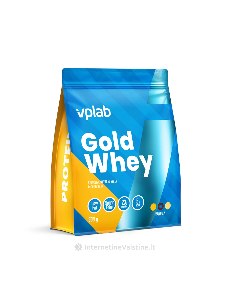 VPLab Gold Whey Vanila, 500 g, Vnt | internetinevaistine.lt