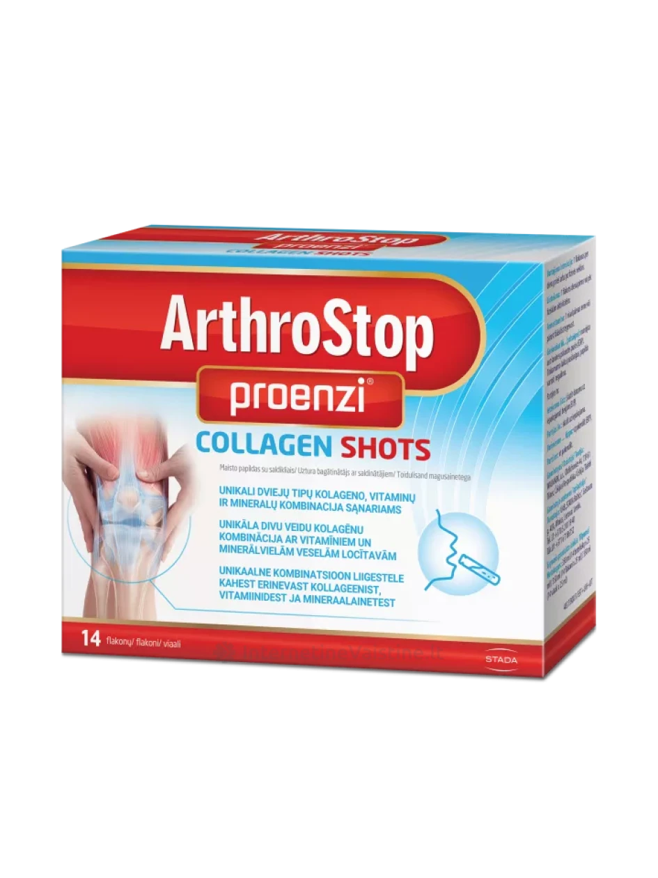 PROENZI Arthrostop Collagen Shots N14, 14 vnt. | internetinevaistine.lt