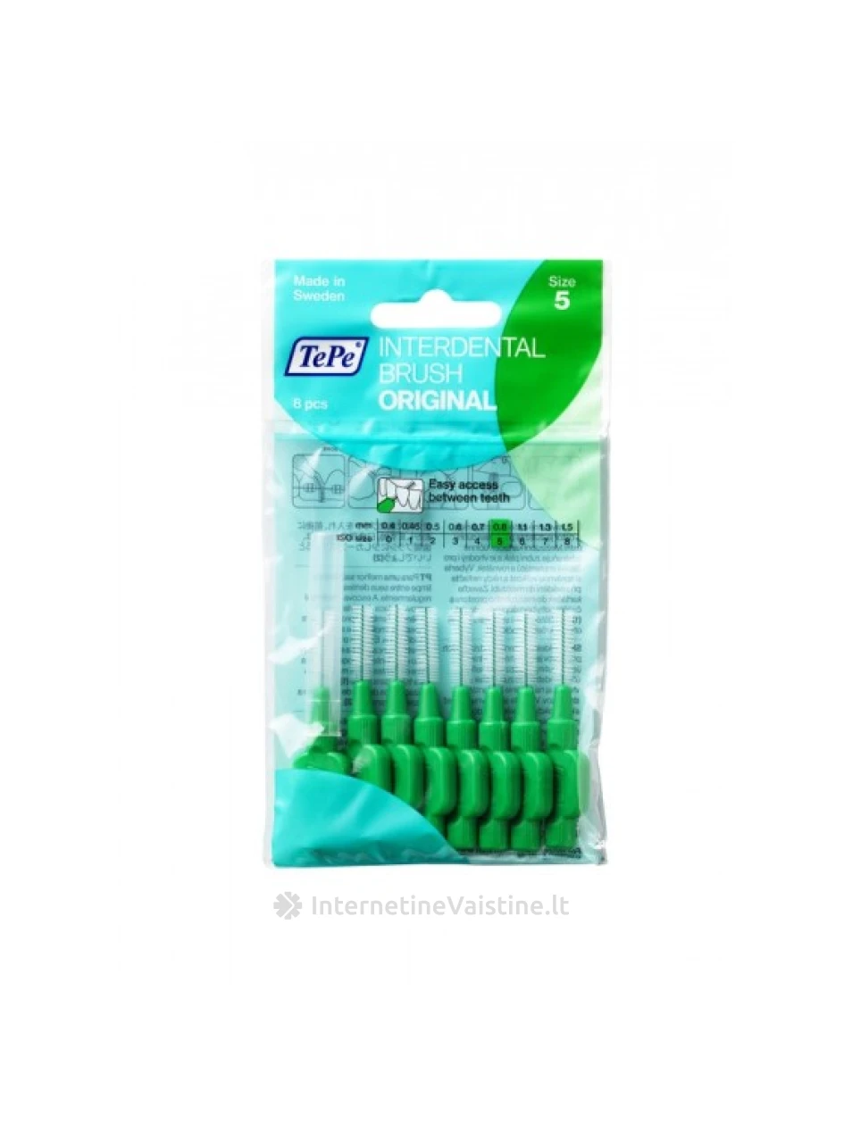 DANTŲ ŠEP. TEPE TARPDANČIAMS 0.8MM N8 (ŽAL.) | internetinevaistine.lt