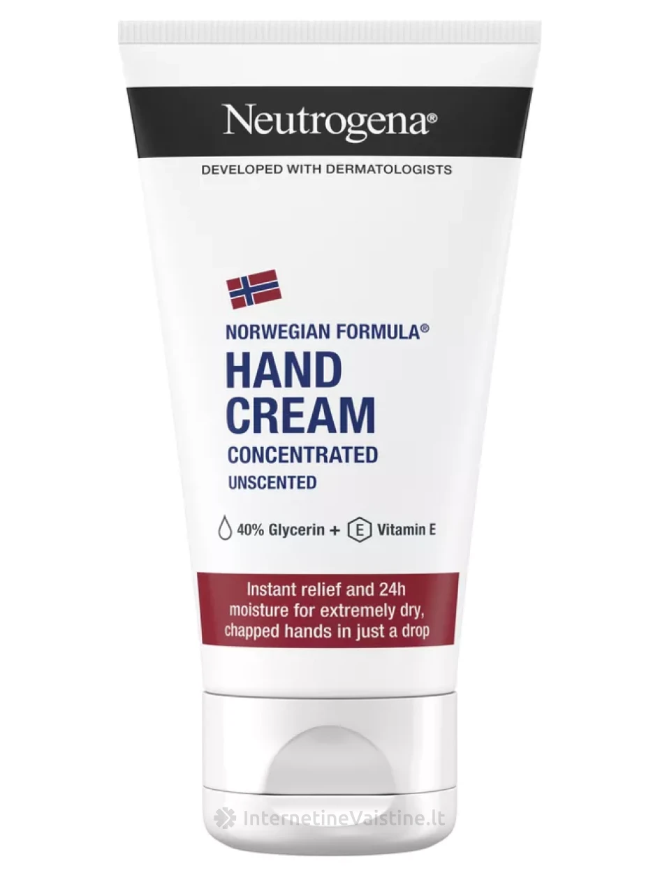 NEUTROGENA Bekvapis rankų kremas, 75 ml, Vnt | internetinevaistine.lt