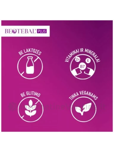 BEOTEBAL Plus plaukams, odai, nagams tab. N30+10 | internetinevaistine.lt