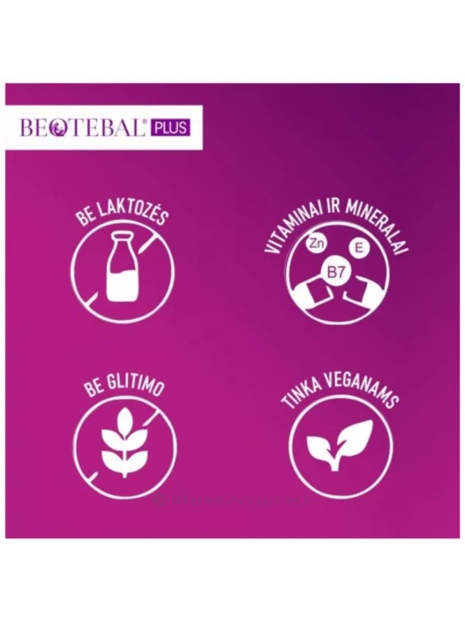 BEOTEBAL Plus plaukams, odai, nagams tab. N30+10 | internetinevaistine.lt