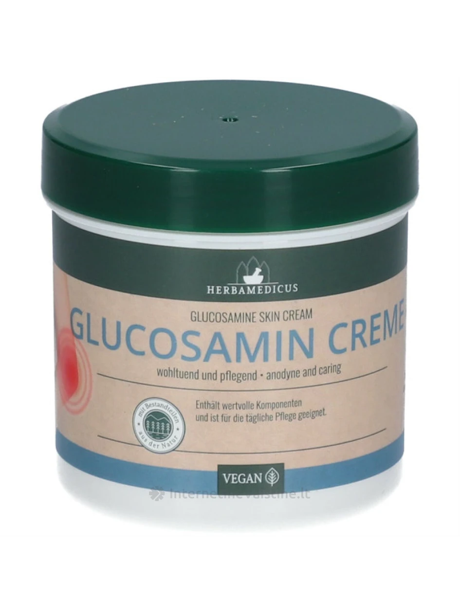 HERBAMEDICUS Glucosamine kremas sąnariams, 250 ml, Vnt | internetinevaistine.lt
