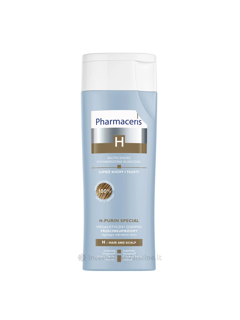 PHARMACERIS H,PURIN SPECIAL šampūn. nuo sausų ir riebių pleiskanų, 250ml, N1 | internetinevaistine.lt