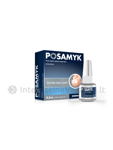 POSAMYK 78,22 mg/ml vaistinis nagų lakas 6,6 ml, 6 ml | internetinevaistine.lt