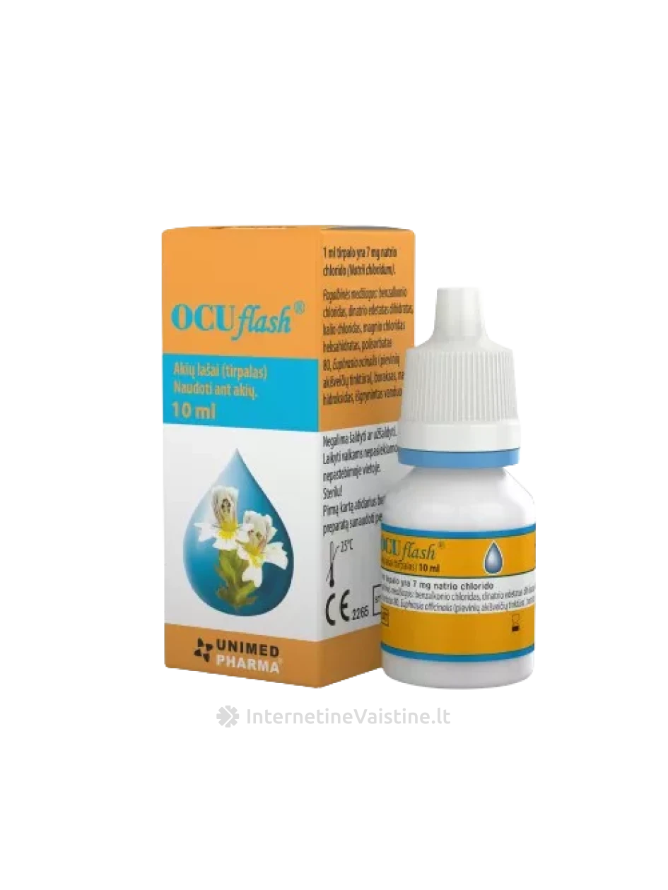 OCUFLASH akių lašai 7 mg/ml, 10 ml N1, Vnt | internetinevaistine.lt