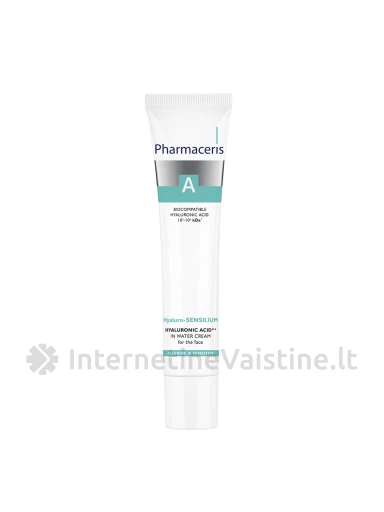 PHARMACERIS A,HYALURO-SENSILIUM vandens pagrindo kremas 40ml, N1 | internetinevaistine.lt