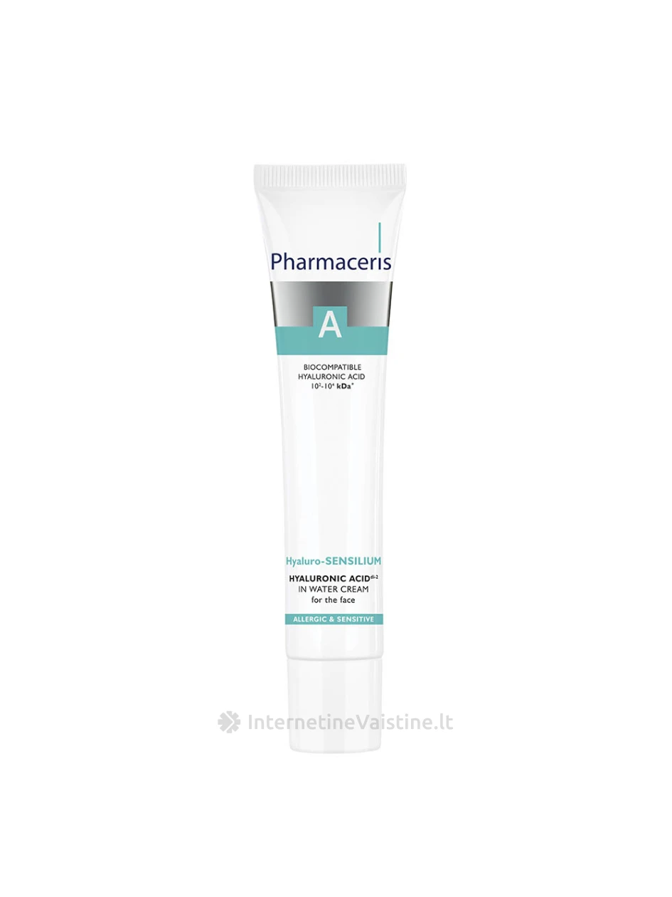 PHARMACERIS A,HYALURO-SENSILIUM vandens pagrindo kremas 40ml, N1 | internetinevaistine.lt