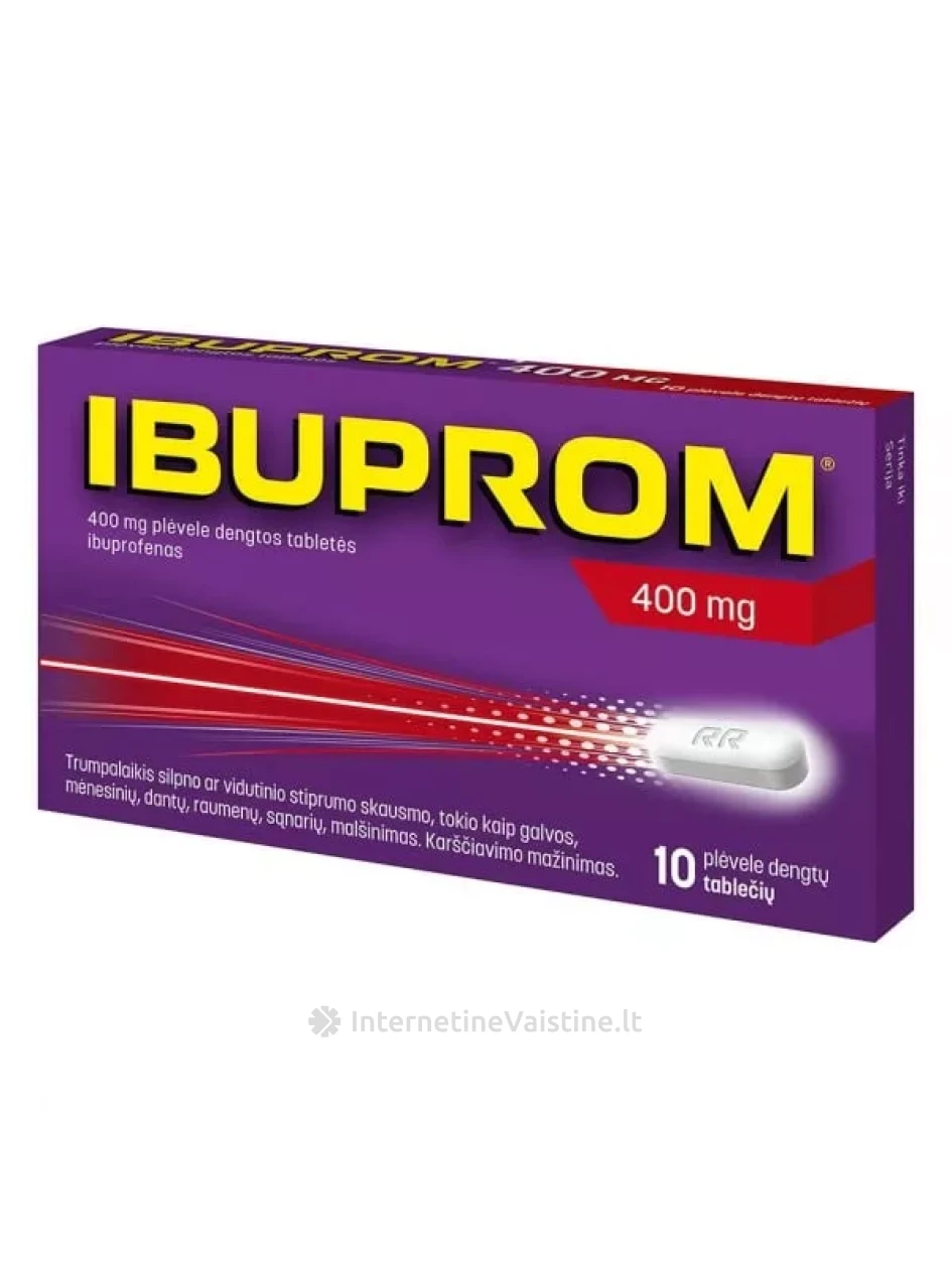 IBUPROM 400mg plėvele dengtos tab. N10 | internetinevaistine.lt