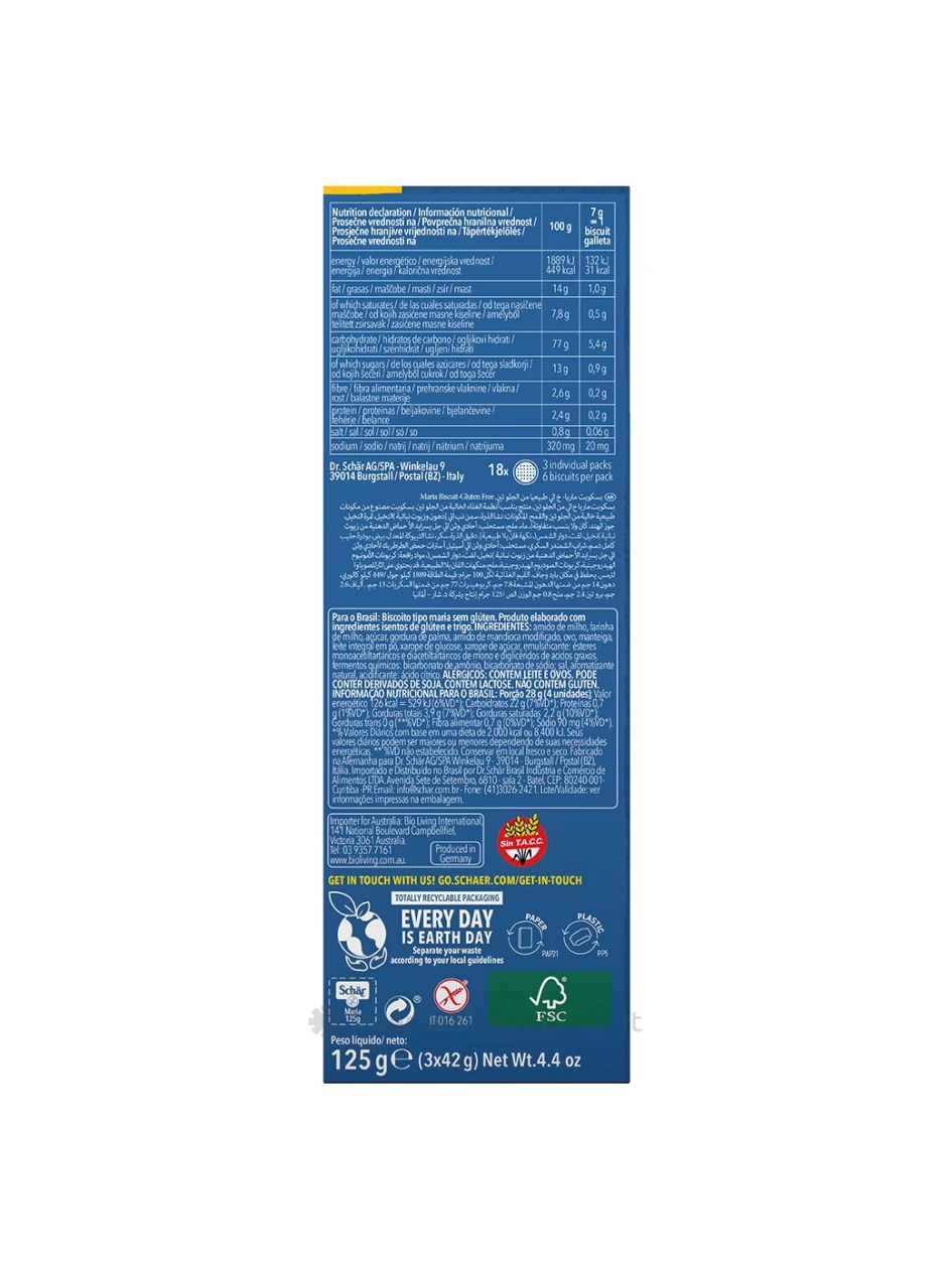 Schär MARIA – sausainiai be glitimo, 125g | internetinevaistine.lt