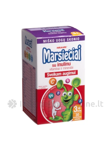 MARSIEČIAI SU INULINU miško uogų sk. kramt. tab. N30, N30 | internetinevaistine.lt