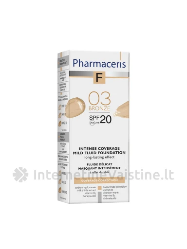 PHARMACERIS F,SPF20(Nr.3) 30ml intens.dengianti mask.pudra, N1 | internetinevaistine.lt