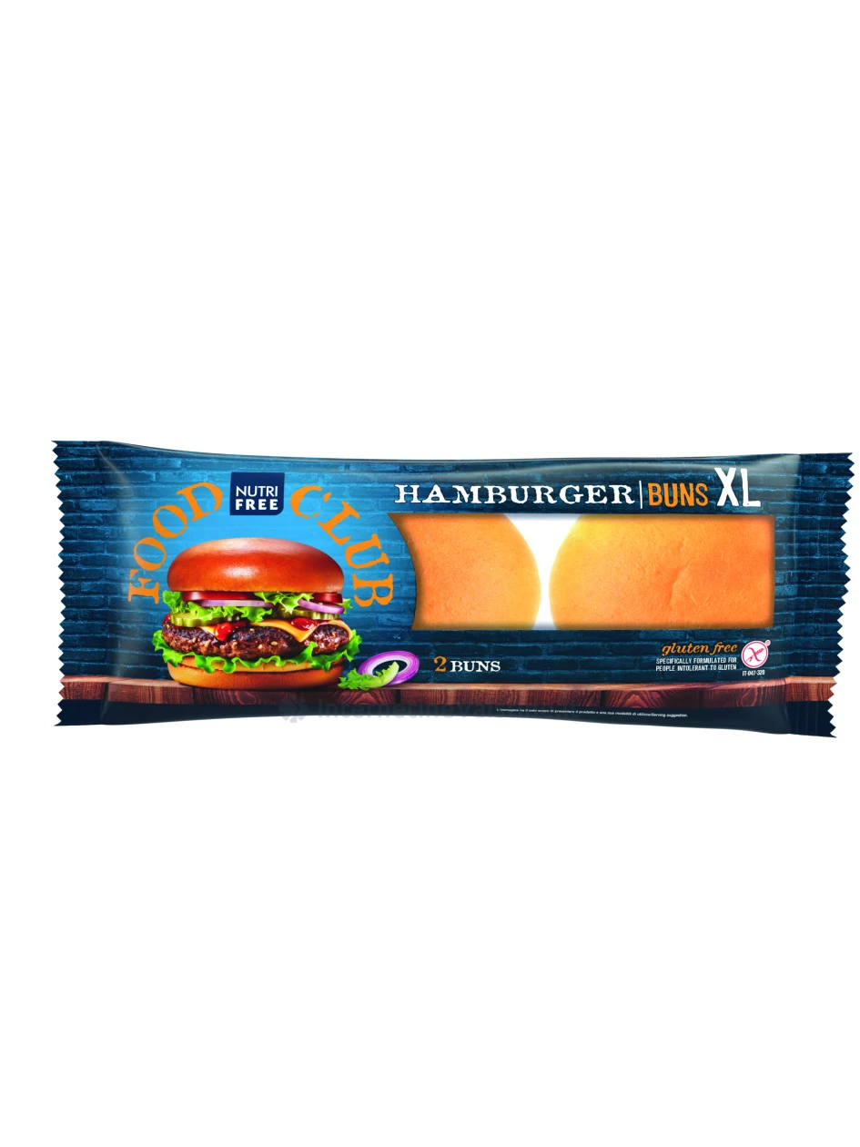 NUTRIFREE HAMBURGER BUNS XL - bandelės hamburgeriams be glitimo, 200g | internetinevaistine.lt